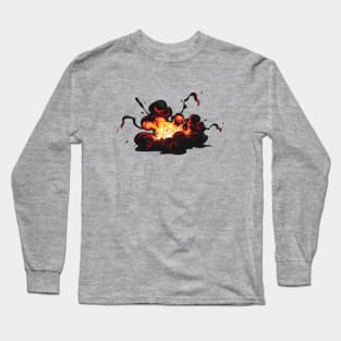 Critical Hit Explosion D20 Dice Long Sleeve T-Shirt